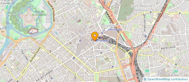 localisation de l'entreprise MADAME VIVIANE PEREZ  LILLE