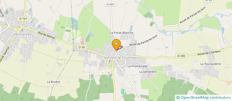 localisation de l'entreprise MADAME VIVIANE PIAT  VERNOIL-LE-FOURRIER