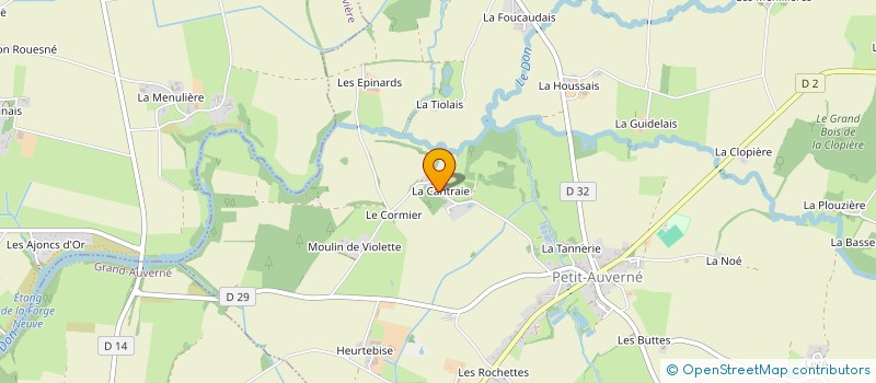 localisation de l'entreprise MADAME VIVIANE PLANCHARD  PETIT-AUVERNE