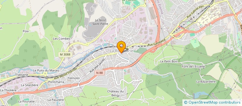 localisation de l'entreprise MADAME VIVIANE POTBRAT  LA RICAMARIE