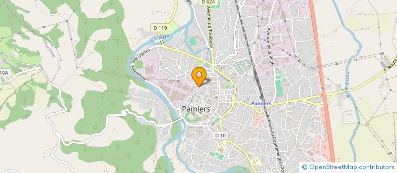 localisation de l'entreprise MADAME VIVIANE PRAT à PAMIERS