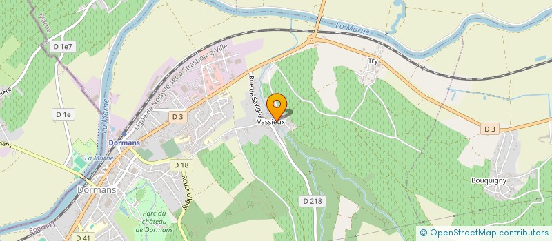 localisation de l'entreprise MADAME VIVIANE PROMSY  VERNEUIL