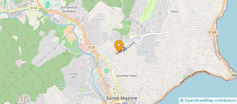 localisation de l'entreprise MADAME VIVIANE QUAGLIOTTI à SAINTE-MAXIME