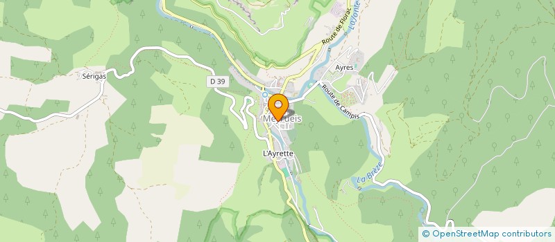 localisation de l'entreprise MADAME VIVIANE REYNAUD  MEYRUEIS