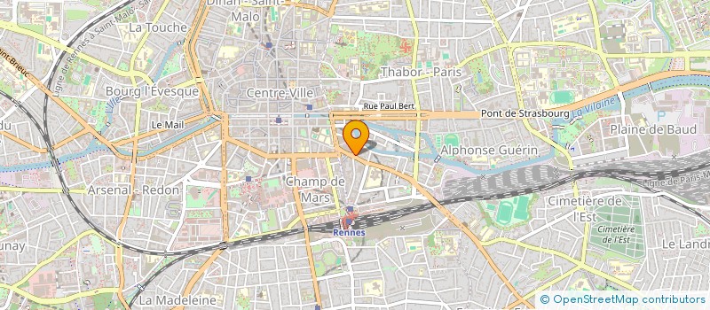 localisation de l'entreprise MADAME VIVIANE RIBEYRON  RENNES