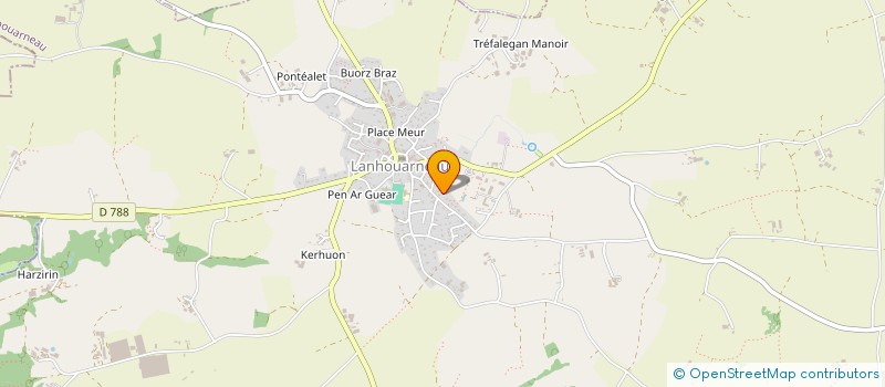 localisation de l'entreprise MADAME VIVIANE RIOU  LANHOUARNEAU