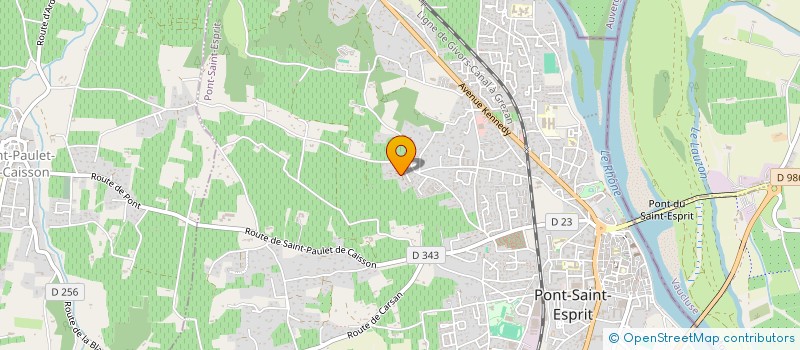 localisation de l'entreprise MADAME VIVIANE ROUSSELLE  PONT-SAINT-ESPRIT