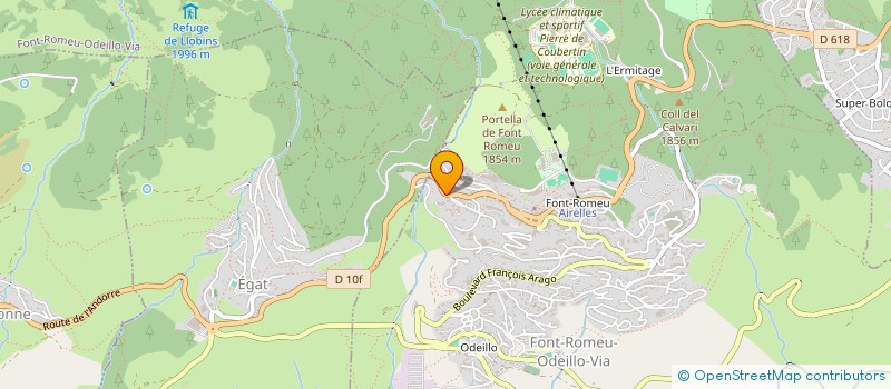 localisation de l'entreprise MADAME VIVIANE SAGELOLY  FONT-ROMEU-ODEILLO-VIA