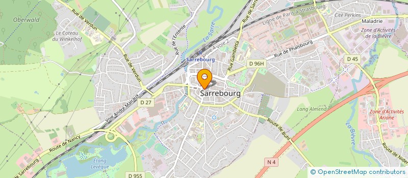 localisation de l'entreprise MADAME VIVIANE SCHWALLER  SARREBOURG