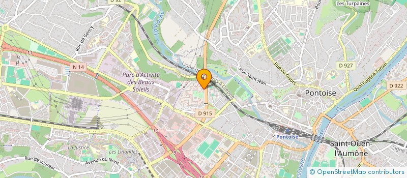 localisation de l'entreprise MADAME VIVIANE SERAPAHI  PONTOISE