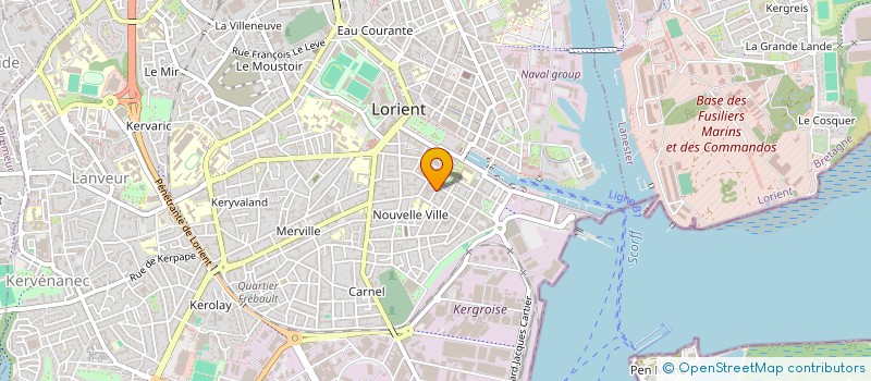 localisation de l'entreprise MADAME VIVIANE VAN DE STEEN  LORIENT