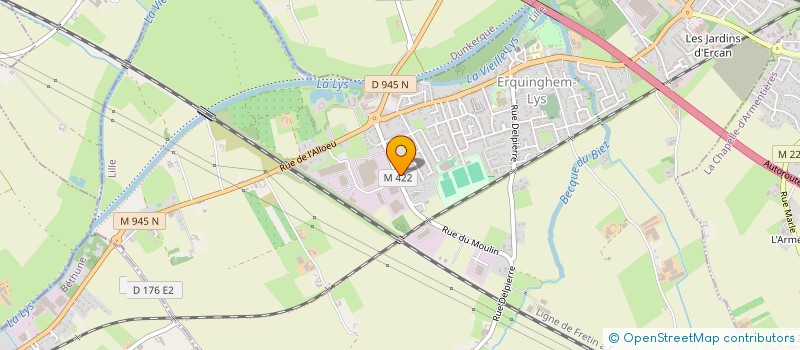 localisation de l'entreprise MADAME VIVIANE VANDEKERCKHOVE  ERQUINGHEM-LYS
