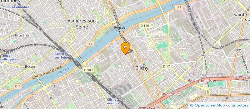 localisation de l'entreprise MADAME VIVIANE VAUGIRARD à CLICHY