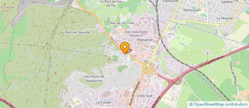 localisation de l'entreprise MADAME VIVIANE VEYRAT  NARBONNE