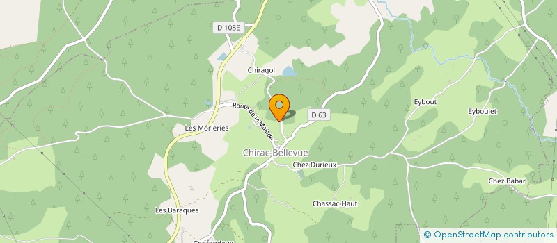 localisation de l'entreprise MADAME VIVIANE VIGEAUDON  CHIRAC-BELLEVUE