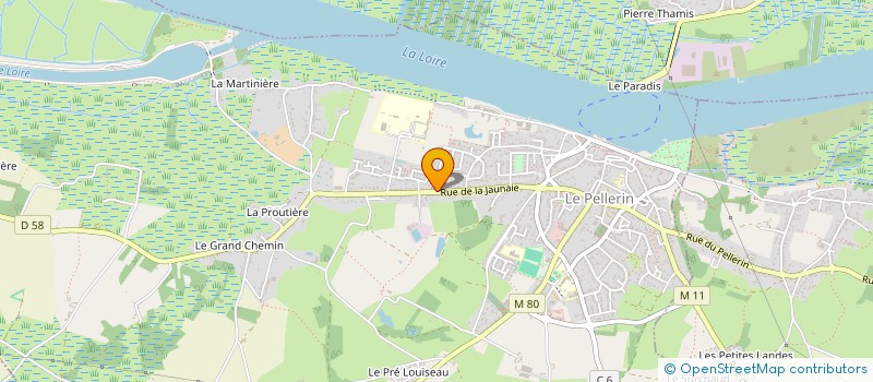localisation de l'entreprise MADAME VIVIANE VON DER MUHLL à LE PELLERIN