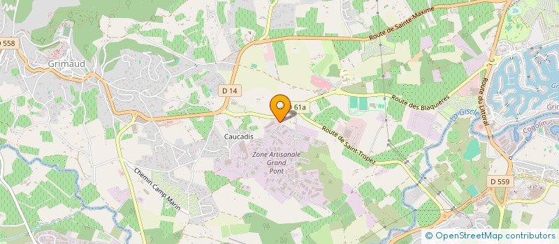 localisation de l'entreprise MADAME VIVIEN HARCSA  GRIMAUD