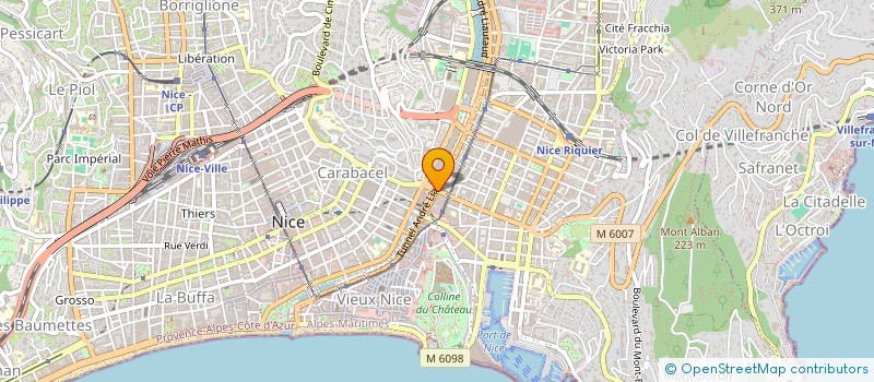 localisation de l'entreprise MADAME VLADISLAVA KURBATOVA à NICE