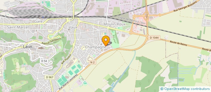 localisation de l'entreprise MADAME VLADYSLAVA TKACH à LAON