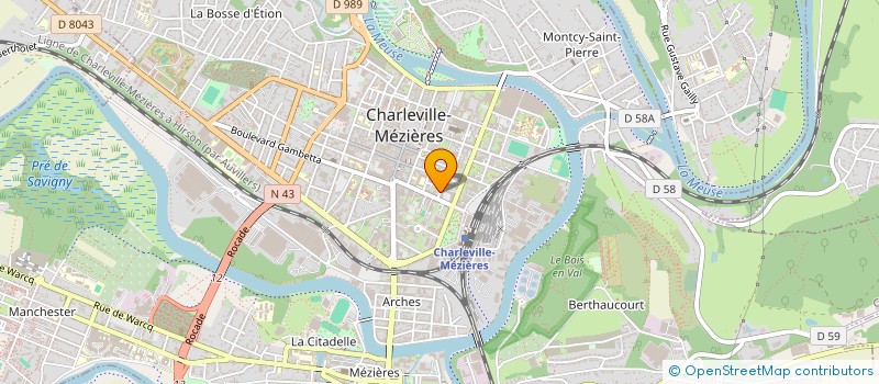 localisation de l'entreprise MADAME VOLCIDE LECLET  CHARLEVILLE-MEZIERES