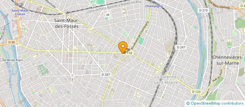 localisation de l'entreprise MADAME VOLHA CHAIKA  SAINT-MAUR-DES-FOSSES