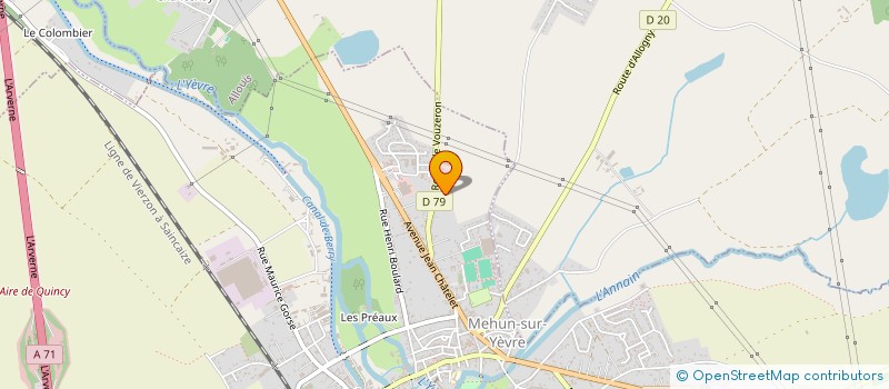 localisation de l'entreprise MADAME VY-MAI NGUYEN  MEHUN-SUR-YEVRE