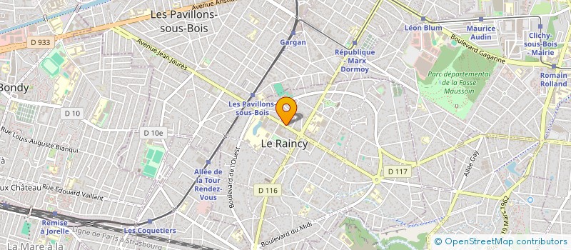 localisation de l'entreprise MADAME WAFA FATEN BOURAK à LE RAINCY