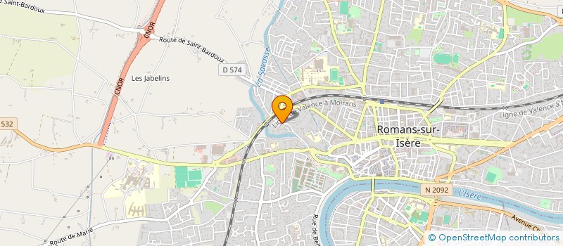 localisation de l'entreprise MADAME WAFA HANACHI  ROMANS-SUR-ISERE