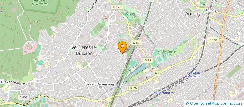 localisation de l'entreprise MADAME WAFA HARRAG à VERRIERES-LE-BUISSON