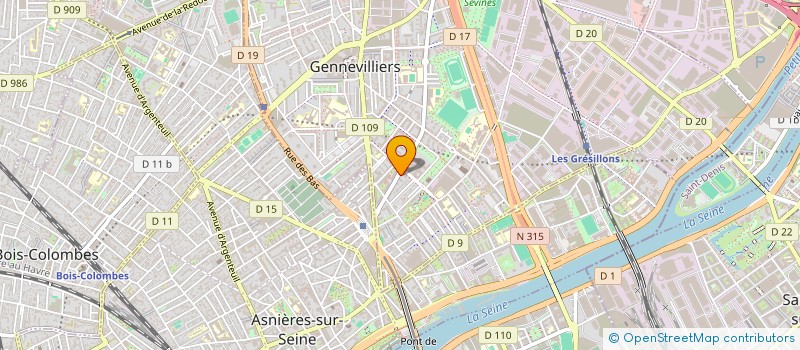 localisation de l'entreprise MADAME WAFA HOUSNI à GENNEVILLIERS