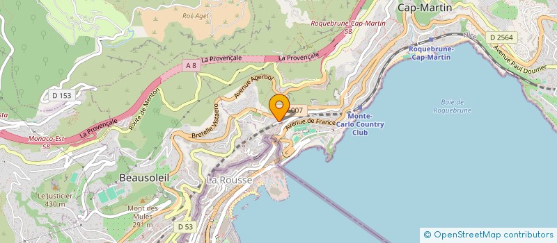 localisation de l'entreprise MADAME WAFA REZG à ROQUEBRUNE-CAP-MARTIN
