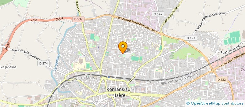 localisation de l'entreprise MADAME WAFA SERGUINE  ROMANS-SUR-ISERE