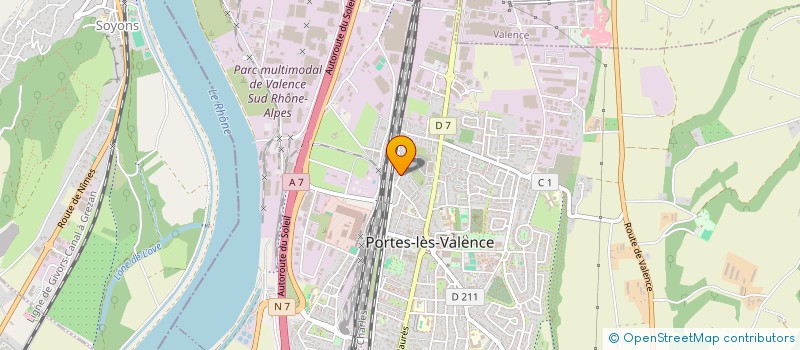 localisation de l'entreprise MADAME WAFA TRAYA  PORTES-LES-VALENCE