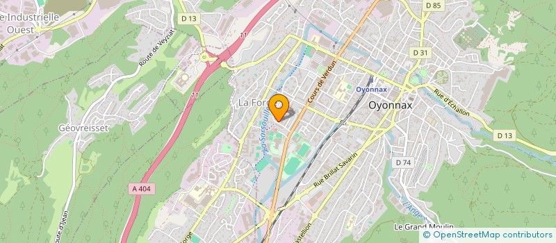 localisation de l'entreprise MADAME WAFA YAKHLEF à OYONNAX