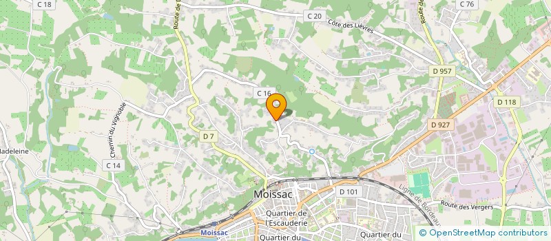 localisation de l'entreprise MADAME WAFAA BOUSSELLA  MOISSAC