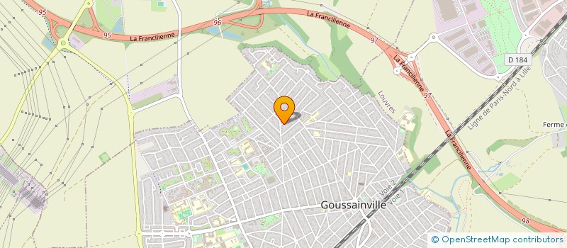 localisation de l'entreprise MADAME WAFAA EL MASMOUM  GOUSSAINVILLE