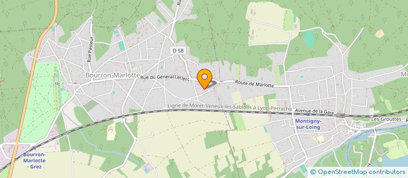 localisation de l'entreprise MADAME WAFAA HADDAD  BOURRON-MARLOTTE