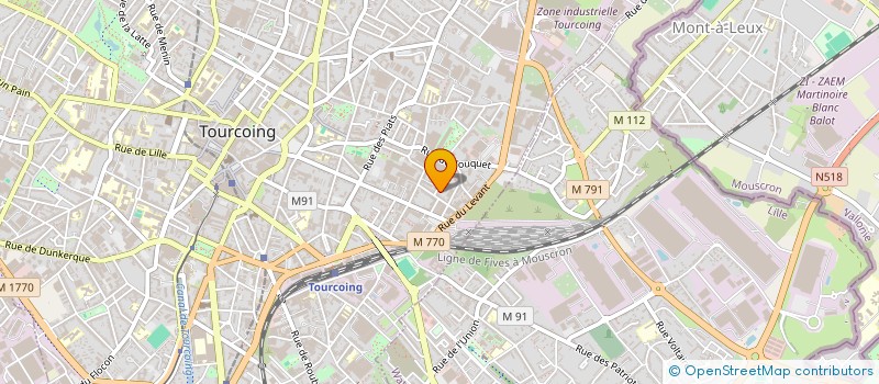 localisation de l'entreprise MADAME WAFAA MOUTAMARID  TOURCOING