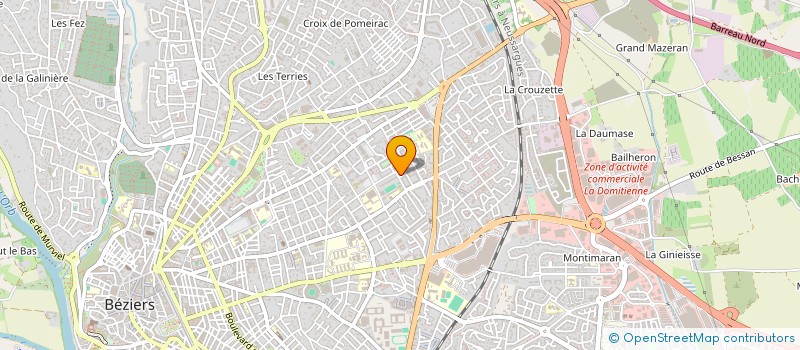 localisation de l'entreprise MADAME WAFAE BELHADRI  BEZIERS