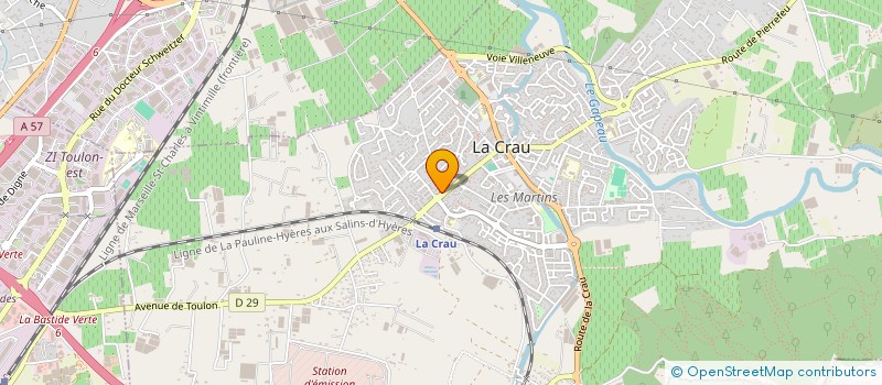 localisation de l'entreprise MADAME WAFAHE BELLOUALI  LA CRAU