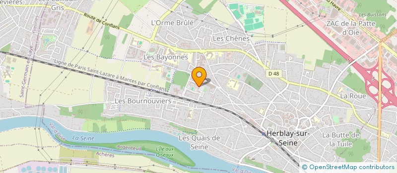 localisation de l'entreprise MADAME WAFFA HADJ ALI  HERBLAY-SUR-SEINE