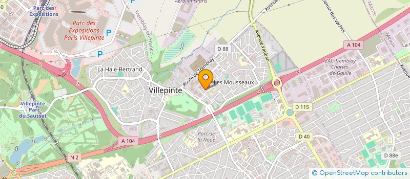 localisation de l'entreprise MADAME WAFIA HAFIDI à VILLEPINTE