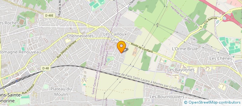 localisation de l'entreprise MADAME WAHCHIA BENGHANEM  HERBLAY-SUR-SEINE