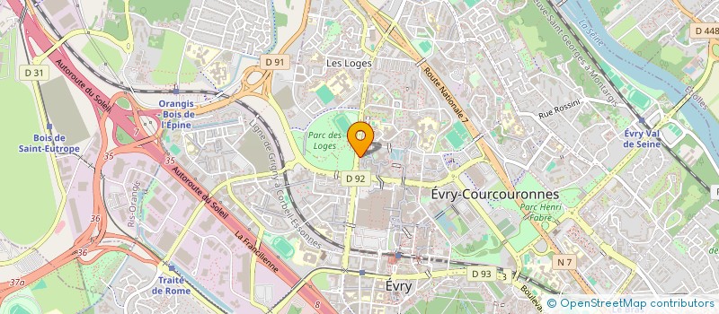 localisation de l'entreprise MADAME WAHIBA BAHHOU  EVRY-COURCOURONNES