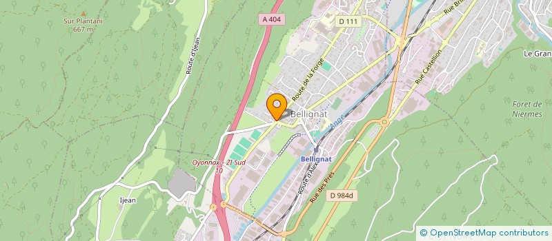 localisation de l'entreprise MADAME WAHIBA ELFILALI  BELLIGNAT