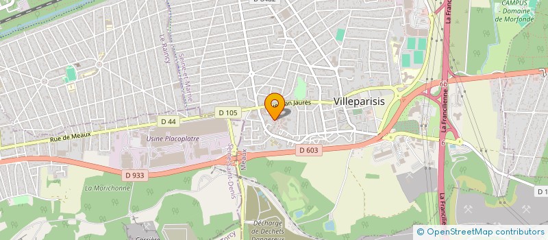 localisation de l'entreprise MADAME WAHIBA MOSTEFAOUI  VILLEPARISIS