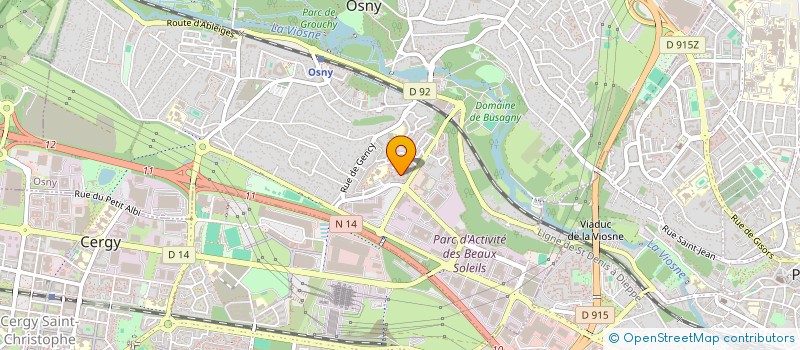 localisation de l'entreprise MADAME WAHIBA OUCHALLAL  OSNY