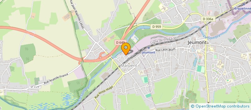 localisation de l'entreprise MADAME WAHIBA THEMLAOUI  MARPENT