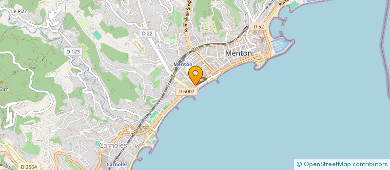 localisation de l'entreprise MADAME WAHIDA ADEM à MENTON