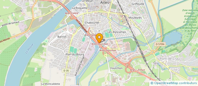 localisation de l'entreprise MADAME WAJIBA AACHBOUN AGHMIR  ARLES